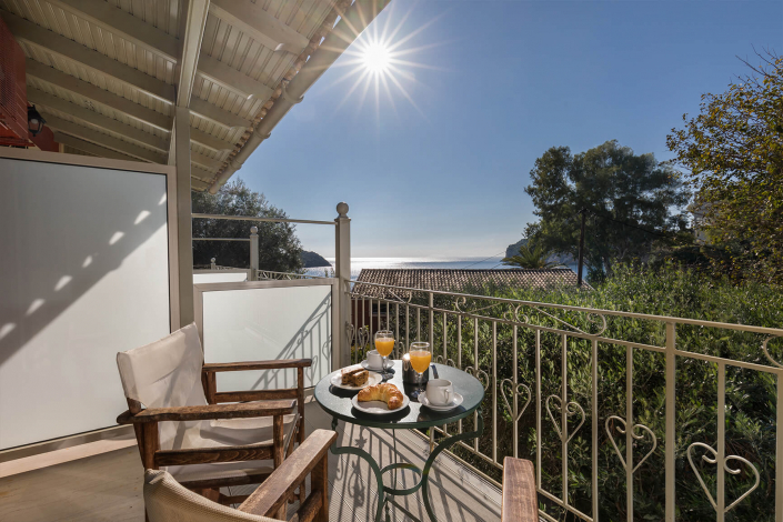 Villa Anthoussa Paleokastritsa - 2 bed apartments Balcony - Corfu Island