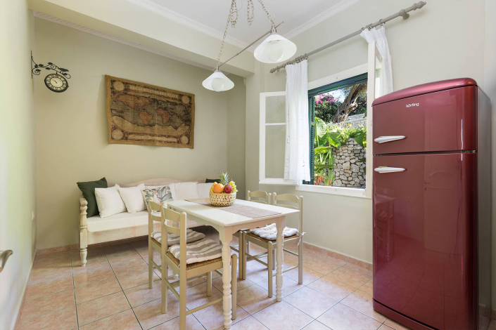 Villa Anthoussa Paleokastritsa - 4 bed apartments kitchen area - Corfu Island